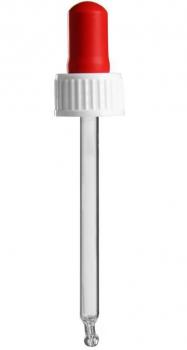 Glass pipette without milliliters indication
